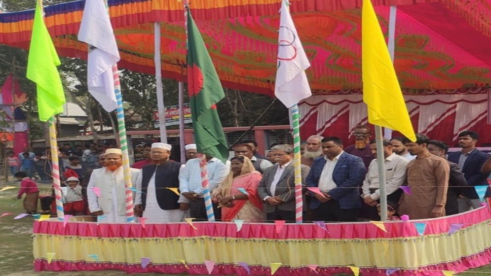 সালথায় বিভাগদী শহীদস্মৃতি মহাবিদ্যালয়ে বার্ষিক ক্রীড়া প্রতিযোগিতা